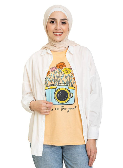 Simon Printed O.S Short - Sleeve Design 1 - Khotwh